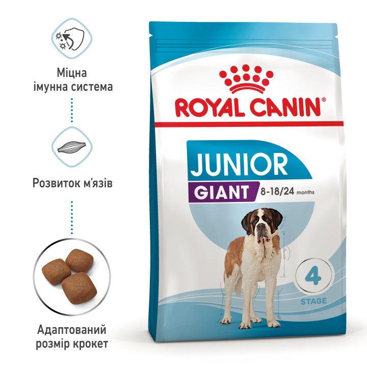 Royal Canin Giant Junior: захист і розвиток для цуценят великих порід