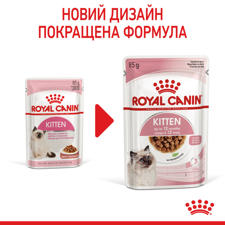 Royal Canin Kitten Gravy - вологий корм для кошенят до 12 місяців