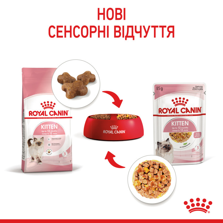 Royal Canin Kitten Instinctive In Jelly 0.085 кг | Консервований корм в желе для кошенят