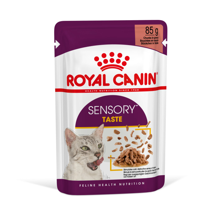 Royal Canin Sensory Taste Chunks In Gravy 0.085 кг | Вологий корм в соусі для котів вибагливих до смаку