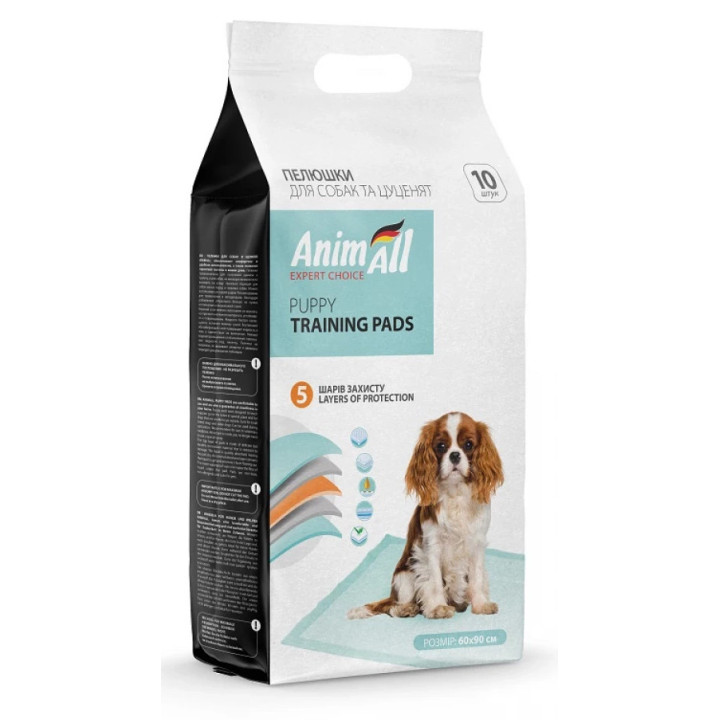 Пелюшки AnimAll Puppy Training Pads – найкращий вибір для цуценят і собак, які не мають можливості виходити на вулицю!