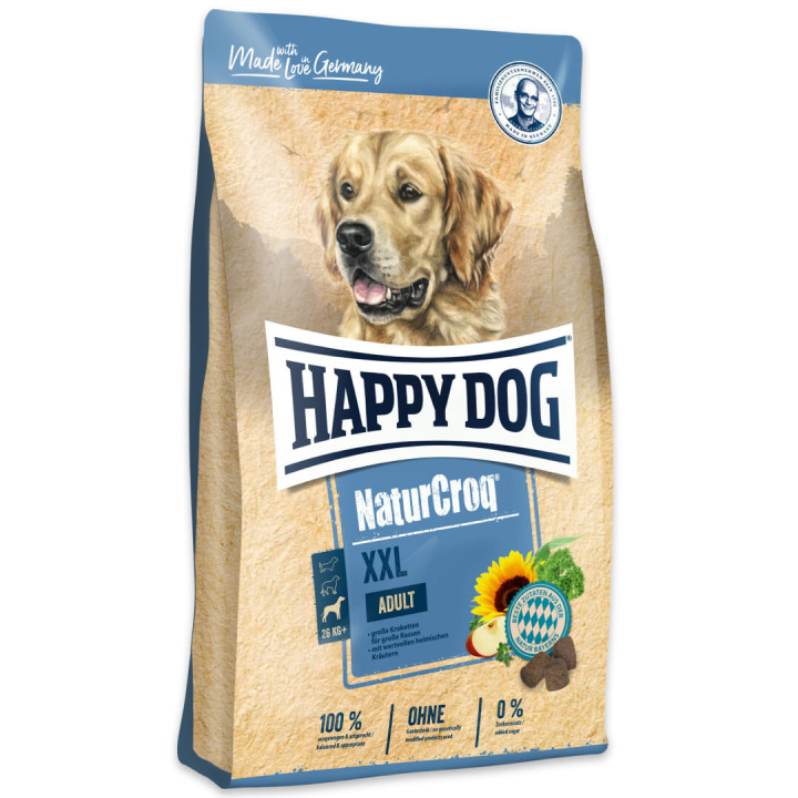 Корм Happy Dog NaturCroq XXL – це повноцінний, збалансований корм, який розроблений спеціально для дорослих собак великих порід