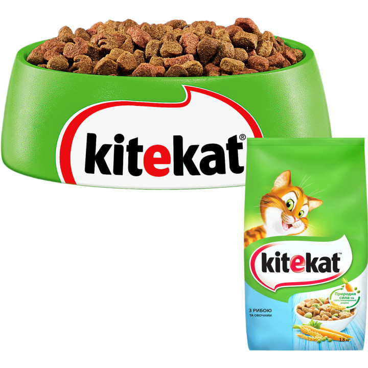 Корм Kitekat Риба з овочами – це повноцінний, збалансований корм для дорослих кішок, який містить всі необхідні поживні речовини