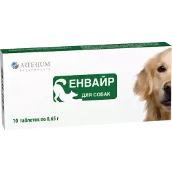 Arterium Envir для собак - це ефективний препарат, який призначений для лікування та профілактики глистів у собак.
