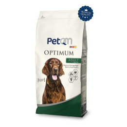 Корм PetQM Optimum Adult – це повноцінна, збалансована дієта, розроблена спеціально для дорослих собак