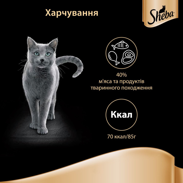 Sheba з Океанічною Рибою у соусі 85 г - Корм для котів