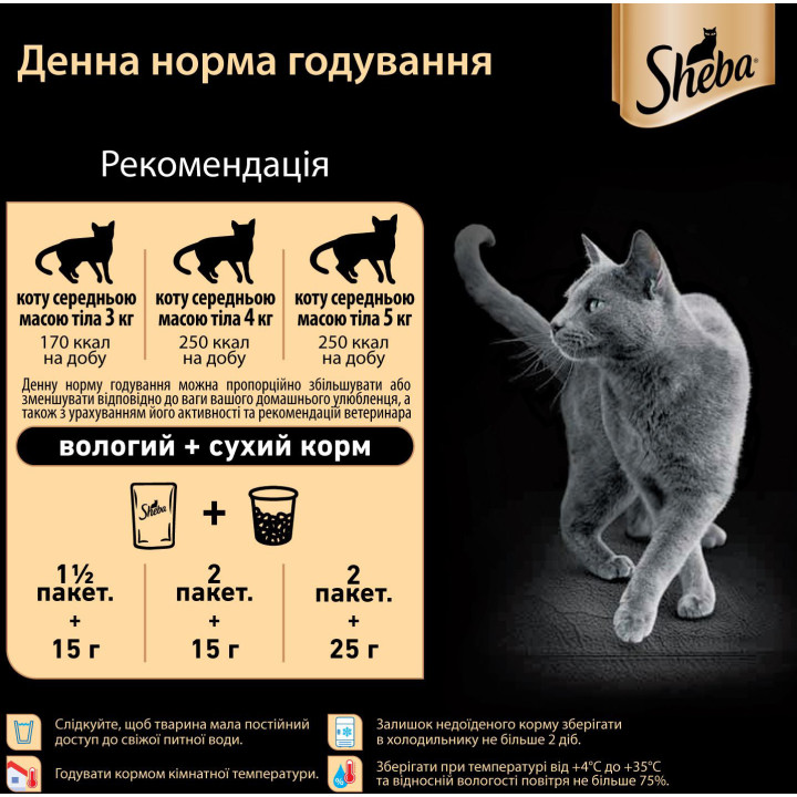 Sheba з Океанічною Рибою у соусі 85 г - Корм для котів