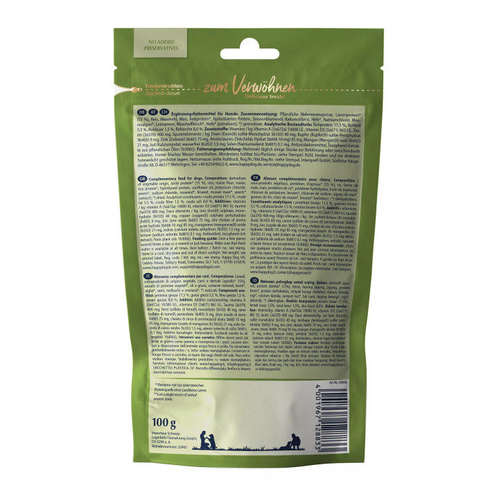 SoftSnack Neuseeland з ягням і рисом м'які Снеки для собак середніх та великих порід 100 г