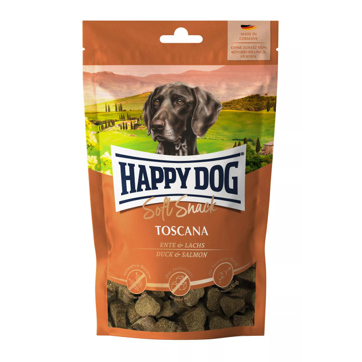 SoftSnack Toscana з качкою та лососем м'які Снеки для собак середніх та великих порід 100 г