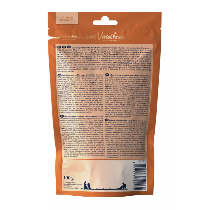 SoftSnack Toscana з качкою та лососем м'які Снеки для собак середніх та великих порід 100 г